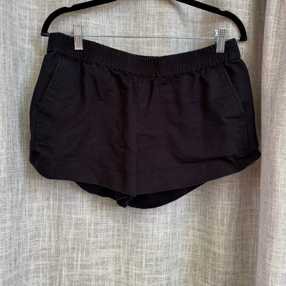 J. Crew Black Shorts Lightweight Elastic Waist medium